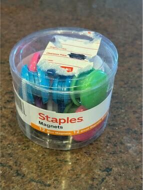 Staples Magnets - New Opened Box